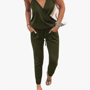 Olive Green Women's Jumpsuit